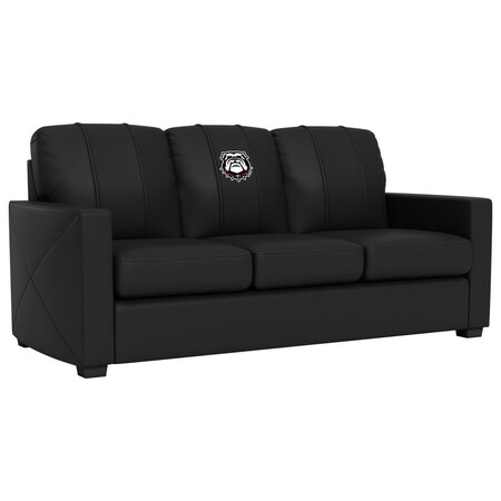 Dreamseat Silver Sofa with Georgia Bulldogs Alternate Logo XZ7759001SOCDBK-PSCOL13192